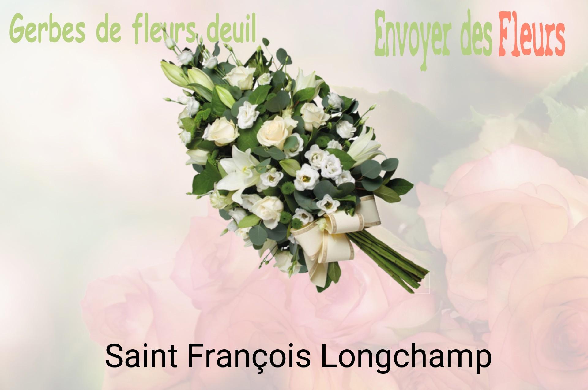 Gerbe de fleurs de deuil livrée à Saint-François-Longchamp